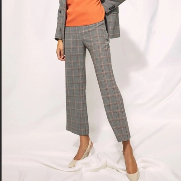 Wilfred  Kick Flare Grey Houndstooth Pants, BNWT, size 6 (fits like 2/4) - Picture 5 of 12